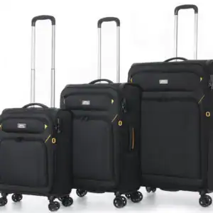 סט מזוודות שלזינגר פרימיום- ניו יורק שחור (19"+25"+31")