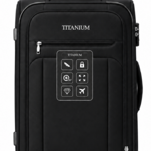 מזוודה רכה גדולה 28״ ׳TITANIUM׳ צבע: שחור