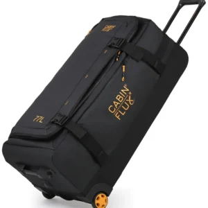 תיק נסיעות דאפל מידה L גודל 28" על גלגלים Cabin Flux - צבע שחור